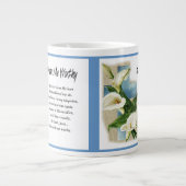 Inspiration machte er mich wert Jumbo-Tasse (Vorderseite)