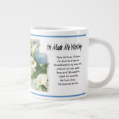 Inspiration machte er mich wert Jumbo-Tasse (Rechts)