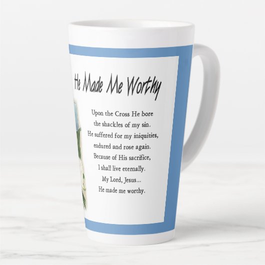 Inspiration machte er mich wert milchtasse (Rechte Ecke)