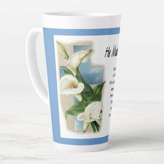 Inspiration machte er mich wert milchtasse (Linke Ecke)