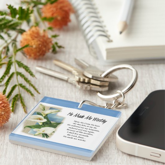 Inspiration machte er mich wert schlüsselanhänger (Vorderseite rechts)