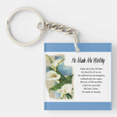 Inspiration machte er mich wert schlüsselanhänger (Vorderseite)