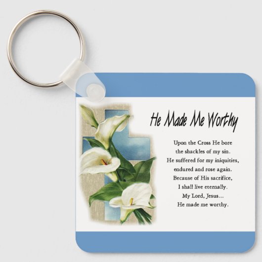 Inspiration machte er mich wert schlüsselanhänger (Vorderseite)