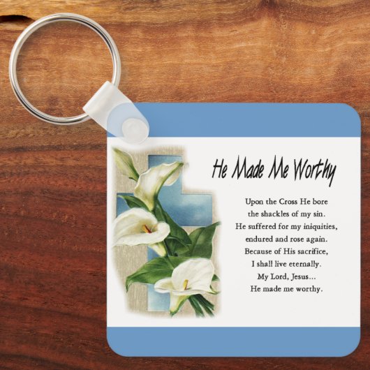 Inspiration machte er mich wert schlüsselanhänger (Vorderseite)