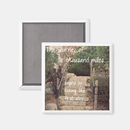 Inspiration Magnet - Die Reise geht voran (Vorderseite/Rückseite)