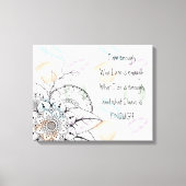 Inspiration mandala Zitat Wandkunst Leinwand (Vorderseite)