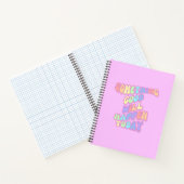 Inspiration, Manifestation, Rosa, Preppy Notizblock (Innenseite)