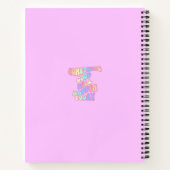 Inspiration, Manifestation, Rosa, Preppy Notizblock (Rückseite)