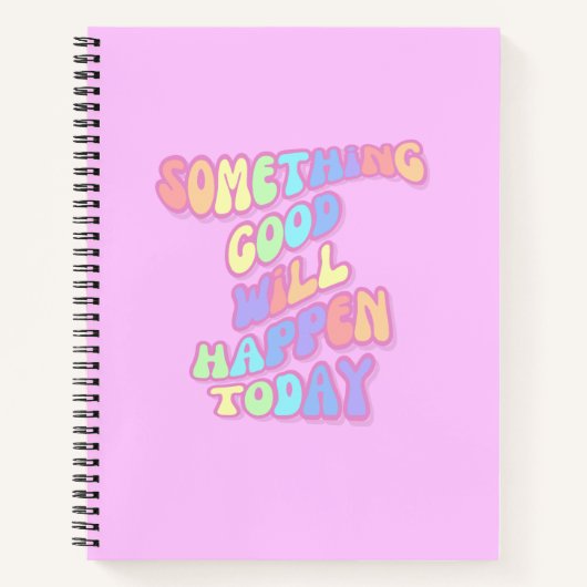 Inspiration, Manifestation, Rosa, Preppy Notizblock (Vorderseite)