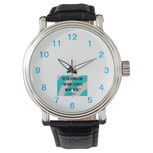 Inspiration Männer Vintage schwarze Lederuhr Armbanduhr
