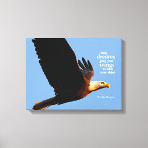 Inspiration "May Dreams Give you Wings ..." Leinwanddruck