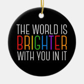 Inspiration Mental Health Förderung Keramik Ornament (Vorne)