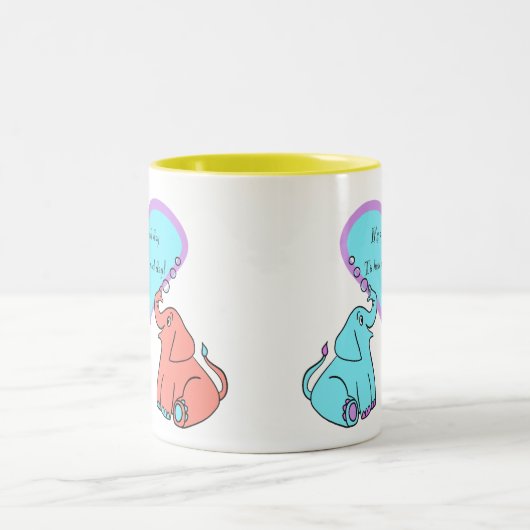 Inspiration Message Elephant Heart Tasse (Mittel)