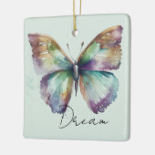 Inspiration Minze Aqua Blue Dream Butterfly Keramikornament (Links)