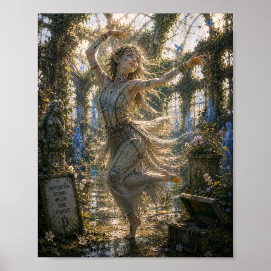 Inspiration / Moderner Tänzer / Botanischer Garten Poster (Vorne)