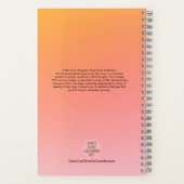 Inspiration Monarch Butterfly farbenfroh Orange Notizblock (Rückseite)