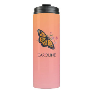 Inspiration Monarch Butterfly Persönliches Orange Thermosbecher