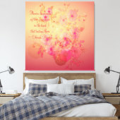 Inspiration Morning Glory floral gewrappte Canvas Leinwanddruck (Insitu (Schlafzimmer))