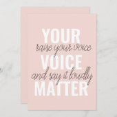 Inspiration - Motivationsangebot für Ihre Stimme Feiertagskarte (Vorne/Hinten)