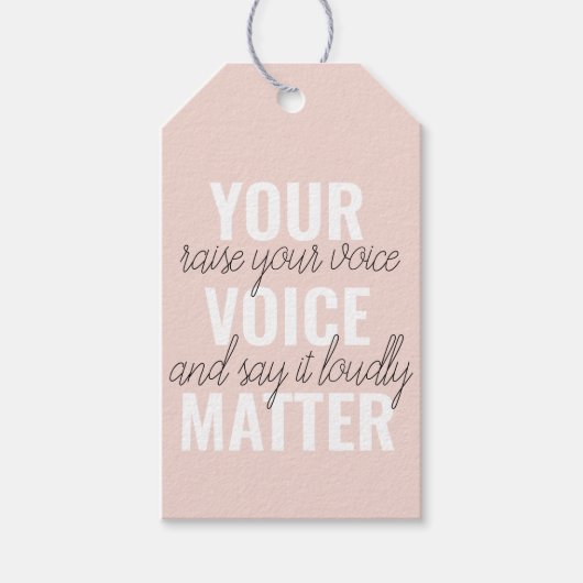 Inspiration - Motivationsangebot für Ihre Stimme Geschenkanhänger (Vorderseite)