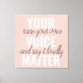 Inspiration - Motivationsangebot für Ihre Stimme Leinwanddruck (Vorderseite)