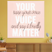 Inspiration - Motivationsangebot für Ihre Stimme Leinwanddruck (Insitu (Wohnzimmer))