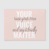 Inspiration - Motivationsangebot für Ihre Stimme Magnetkarte (Vorderseite)