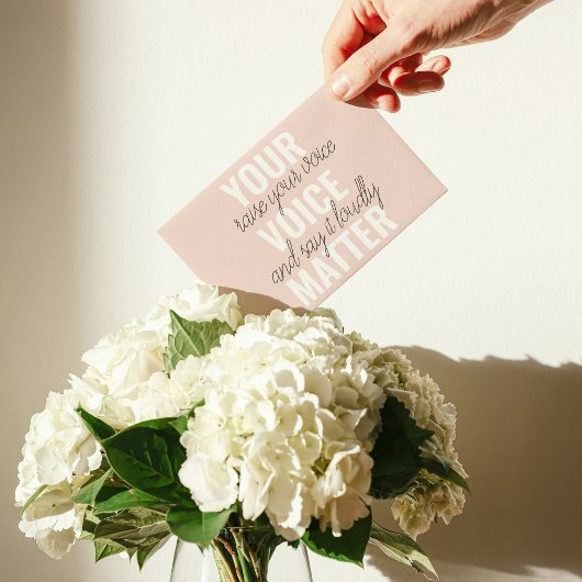 Inspiration - Motivationsangebot für Ihre Stimme Magnetkarte