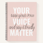 Inspiration - Motivationsangebot für Ihre Stimme Notizblock (Vorderseite)