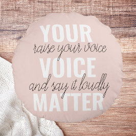 Inspiration - Motivationsangebot für Ihre Stimme Rundes Kissen