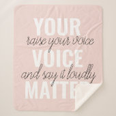 Inspiration - Motivationsangebot für Ihre Stimme Sherpadecke (Vorderseite)