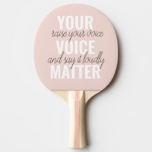 Inspiration - Motivationsangebot für Ihre Stimme Tischtennis Schläger (Vorderseite)