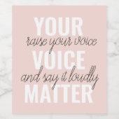 Inspiration - Motivationsangebot für Ihre Stimme Weinetikett (Einzelnes Label)