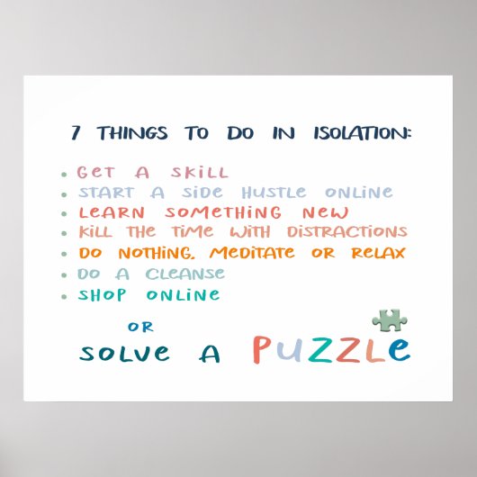 Inspiration motivierend lustige Typografie Poster (Vorne)