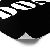 Inspiration Motivierend nie aufgeben Poster (Ecke)