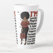 Inspiration motivierend positive schwarze Königin Milchtasse (Rechte Ecke)