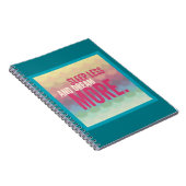 Inspiration Motivierend Schlaf weniger Traum mehr Notizblock (Rechte Seite)