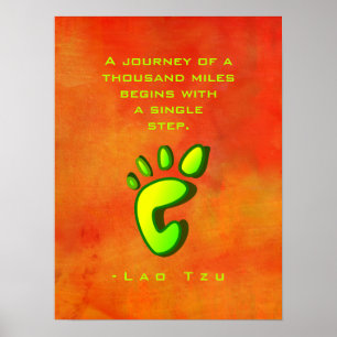 Inspiration Motivierend Weisheit von Lao Tzu Poster