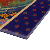 Inspiration Motivierend Zitat Blumenherz Spaß Schneidebrett (Ecke)