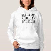 Inspiration motivierend Zitat Pullover Hoodie (Vorderseite)