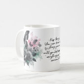 Inspiration Motivierend Zitatbaum Kaffeekochen Tas Kaffeetasse (Vorderseite Links)