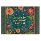 Inspiration Motivierend Zitatblütendrachen Schneidebrett (Vorderseite)