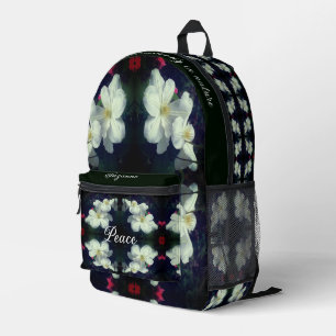 Inspiration Natur Frieden und Schönheit Bedruckter Rucksack