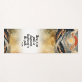 Inspiration Natur Glück im inneren Frieden Zitat Yogamatte (Vorderseite (Horizontal))