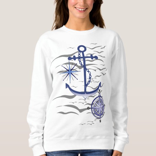 Inspiration nautisches Thema Sweatshirt (Vorderseite)
