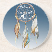 Inspiration Navy Blue Ombre Dream Catcher Getränkeuntersetzer (Vorne)