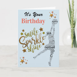 Inspiration Netball Geburtstag Karte