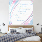 Inspiration Neue Mutter gezackte Leinwand (Insitu (Schlafzimmer))