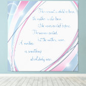 Inspiration Neue Mutter gezackte Leinwand (Insitu (Holzboden))