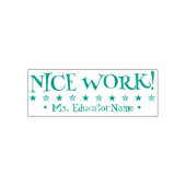 Inspiration "NICE WORK"! Erzieherin Rubber Briefma Permastempel (Design)
